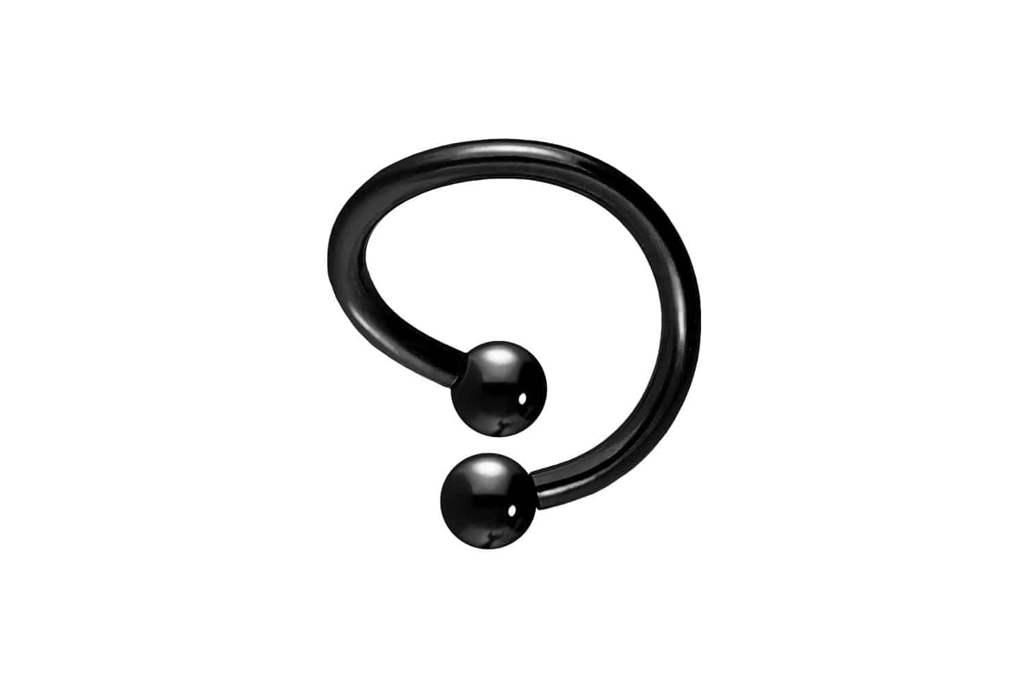 Surgical steel spiral circular barbell