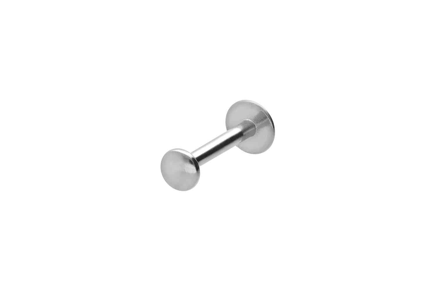 Surgical steel labret with internal thread FLAT DISC