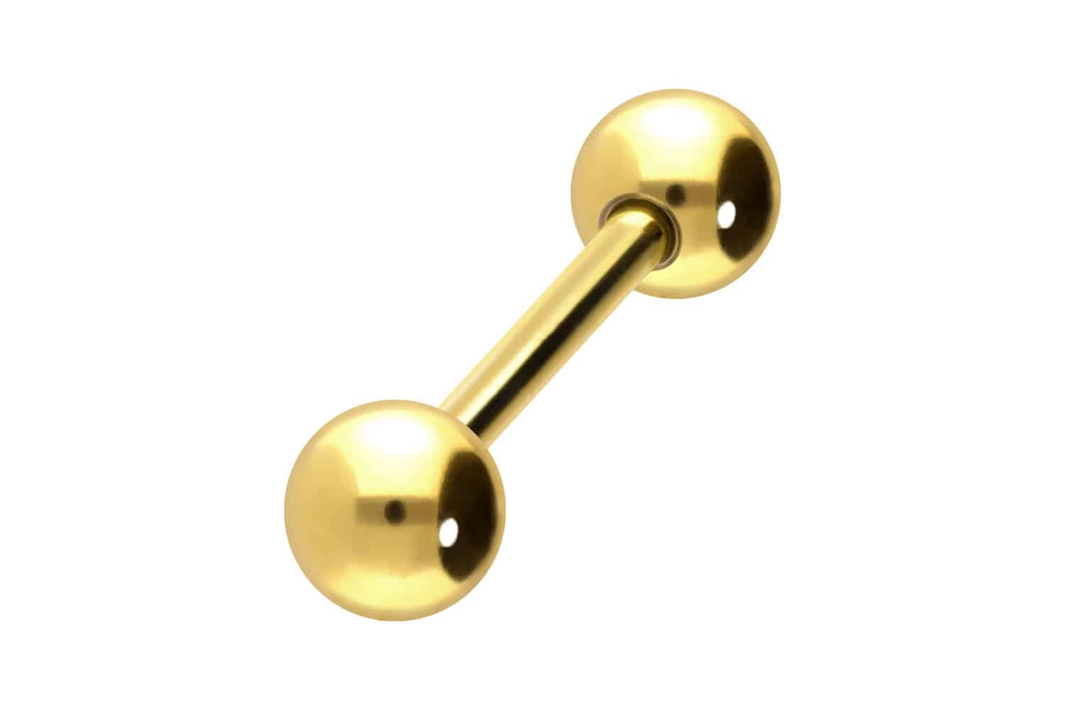 18 Karat Gold Barbell