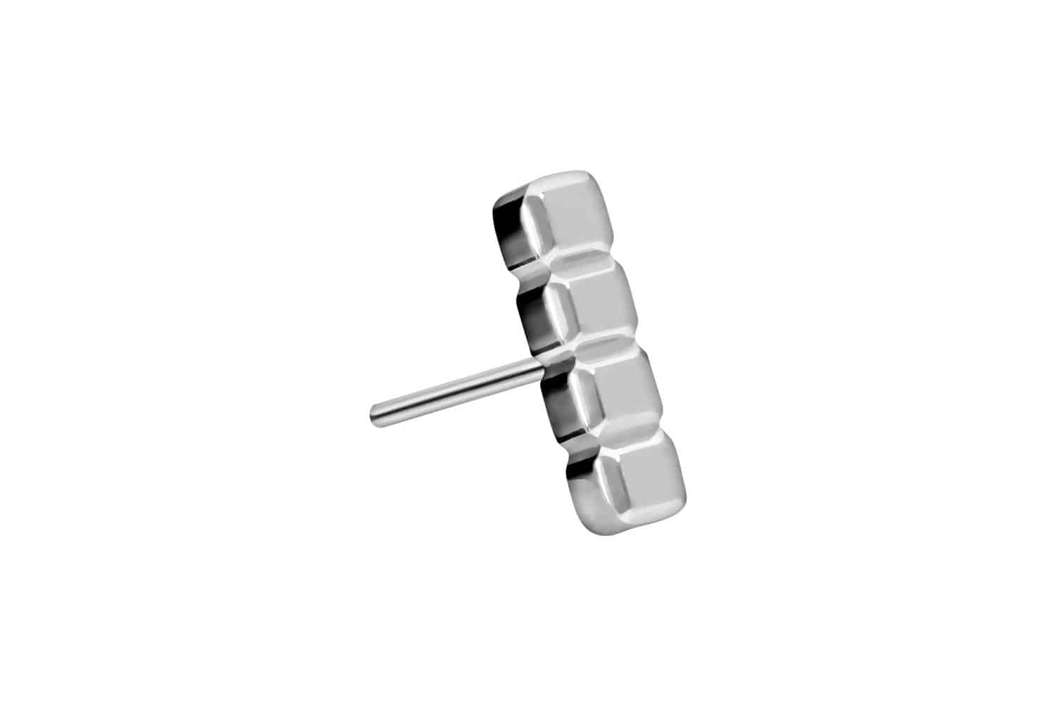 Titanium attachment with push pin BAR