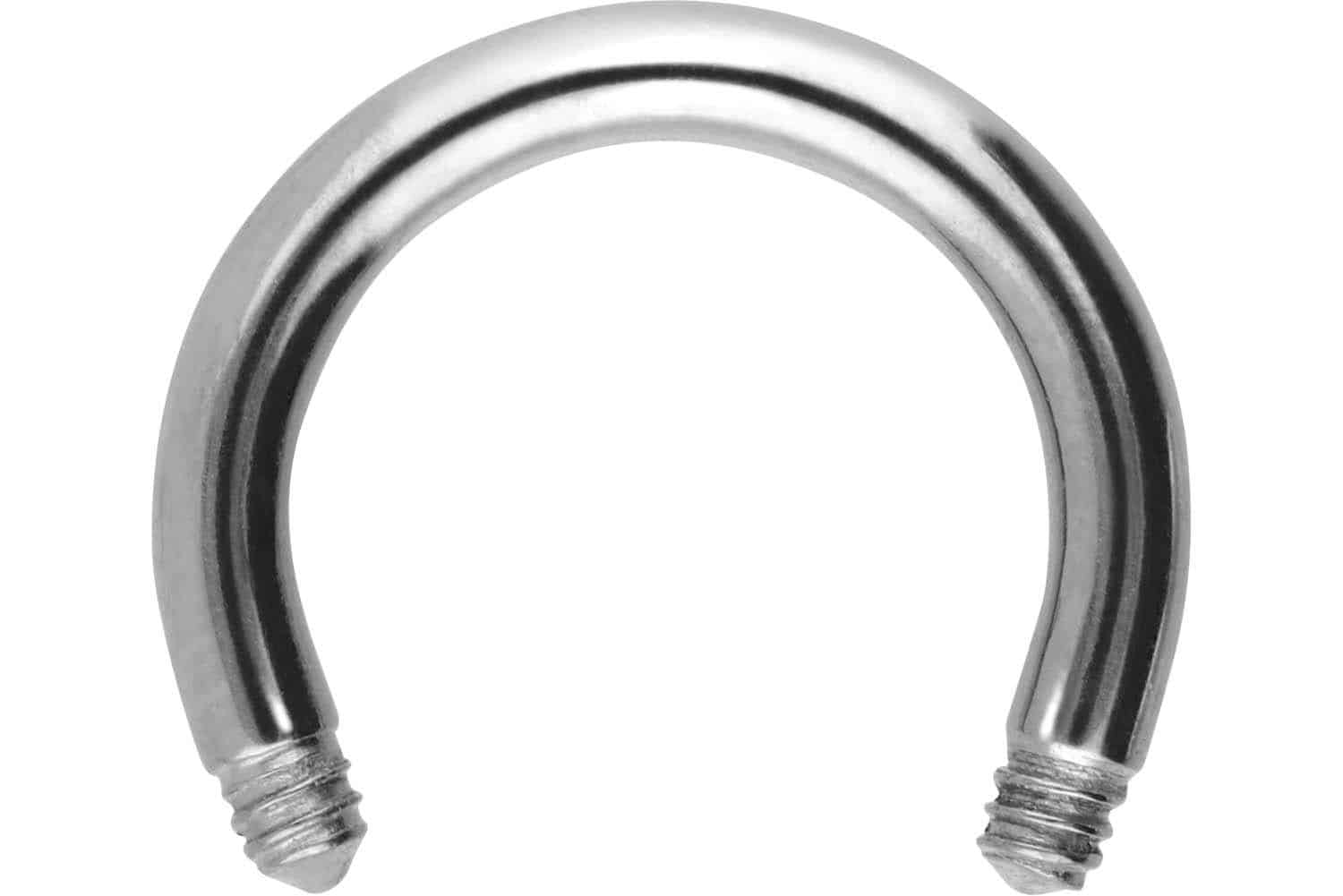 Surgical steel circular barbell without balls