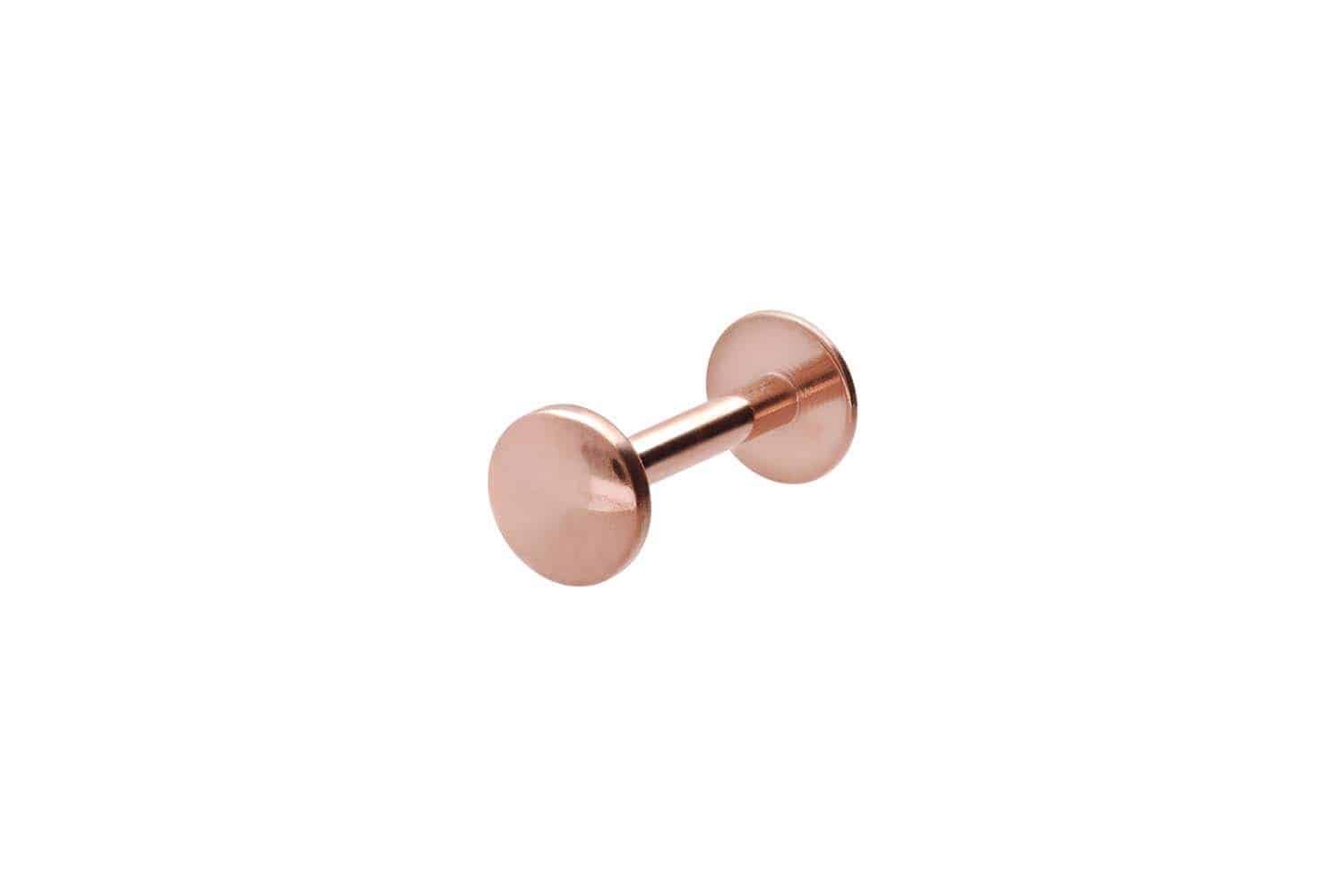 Chirurgenstahl Labret mit Innengewinde FLAT-DISC