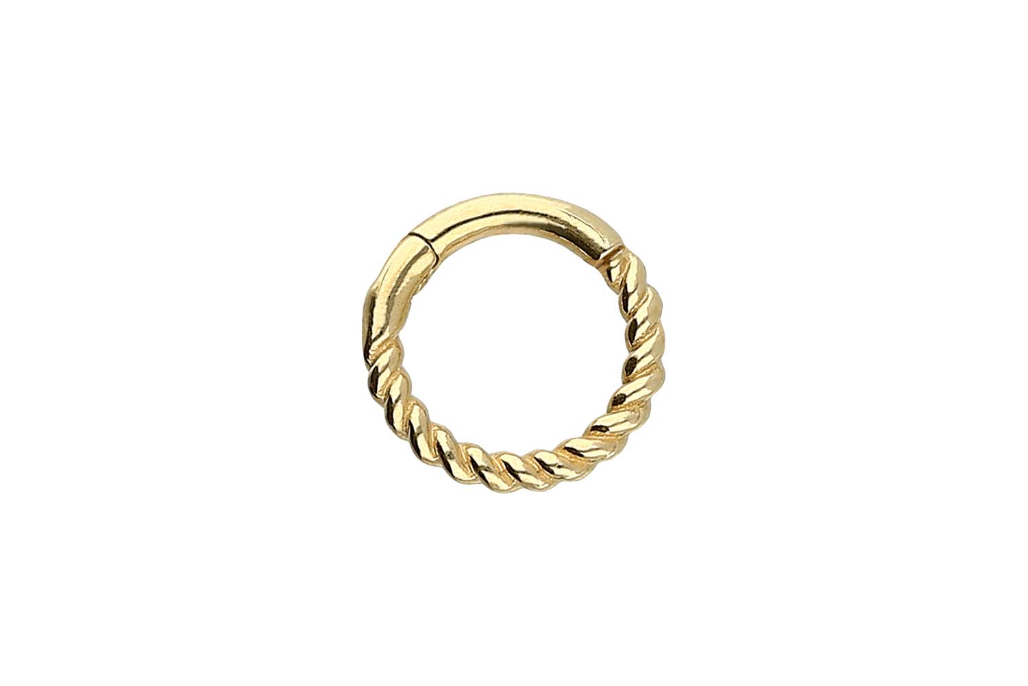 18 Karat Gold Segmentring Clicker GEDREHT