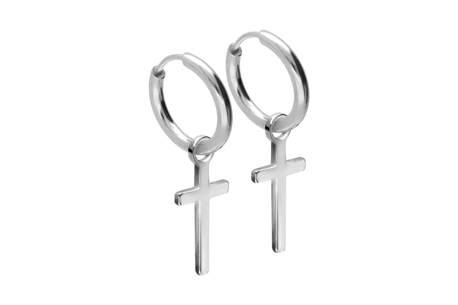 Surgical steel ear clicker creoles CROSS