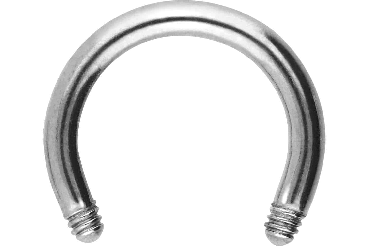 Surgical steel circular barbell without balls