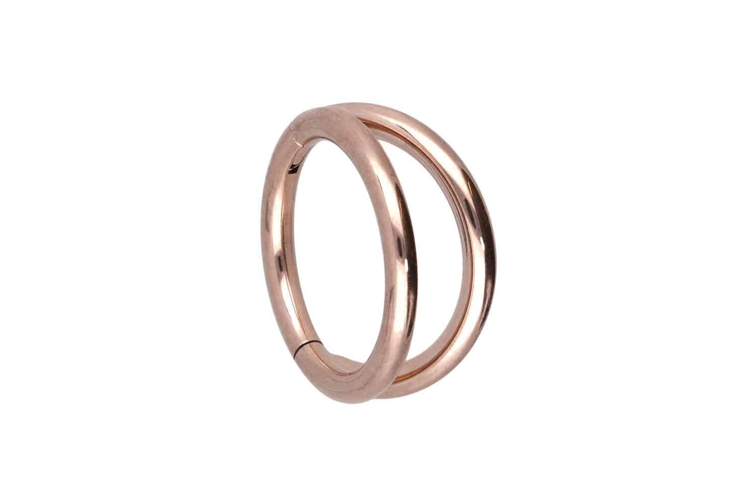 Titanium segment ring clicker 2 RINGS