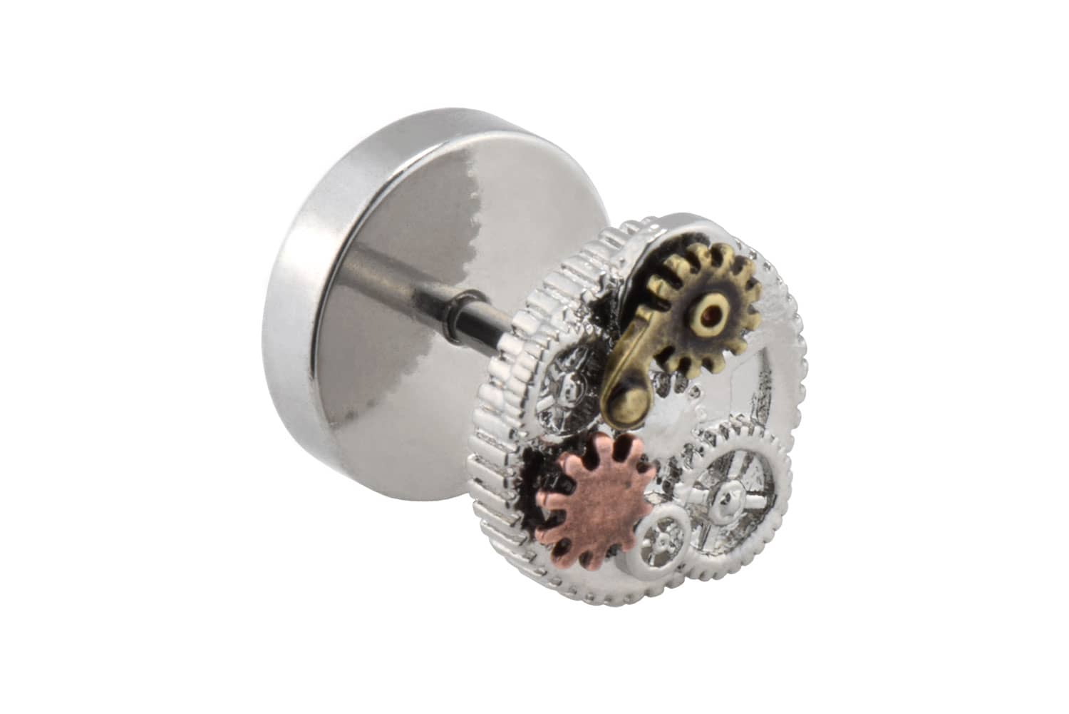 Surgical steel fake plug CLOCKWORK ++SALE++