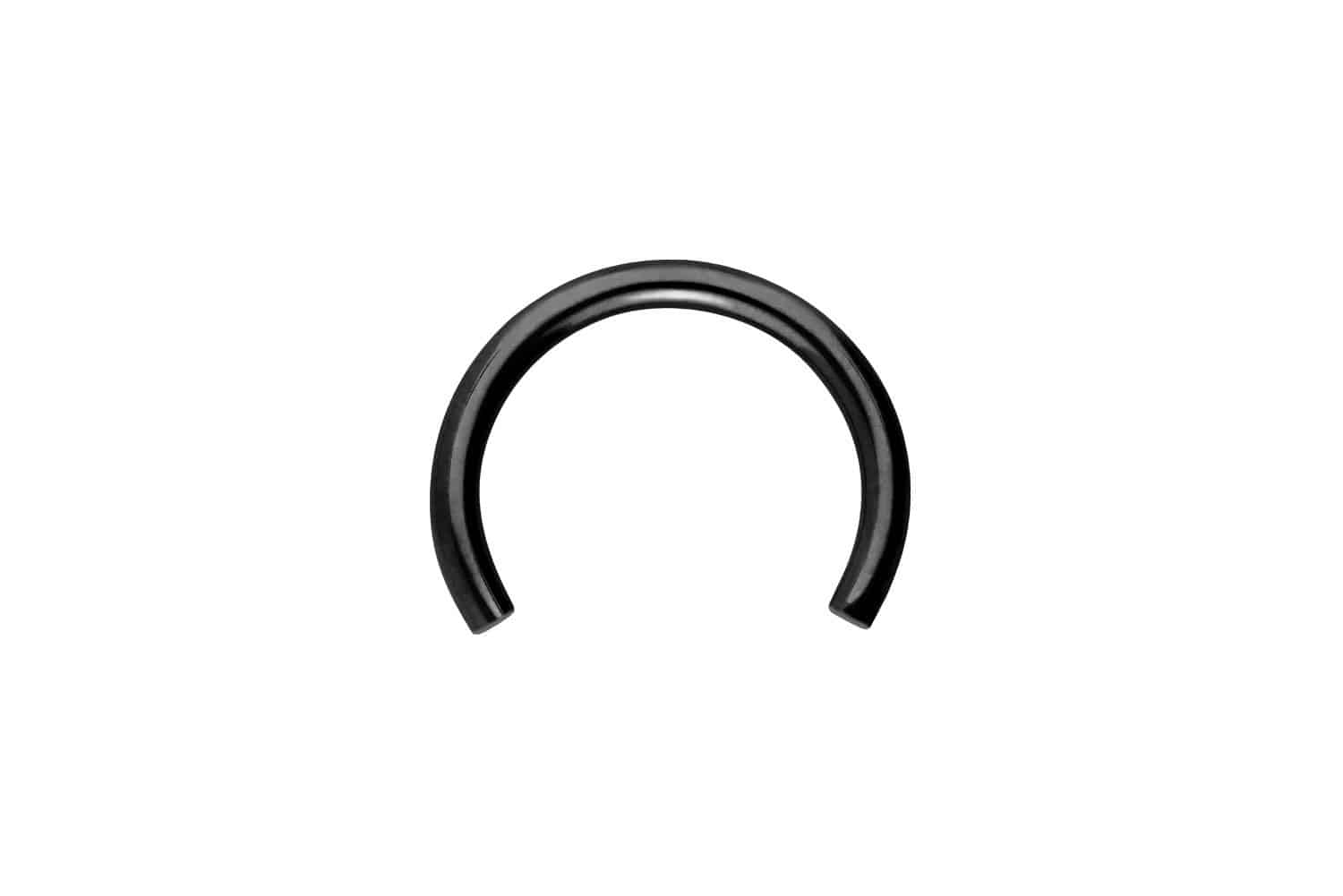 Titanium circular barbell with internal thread without balls