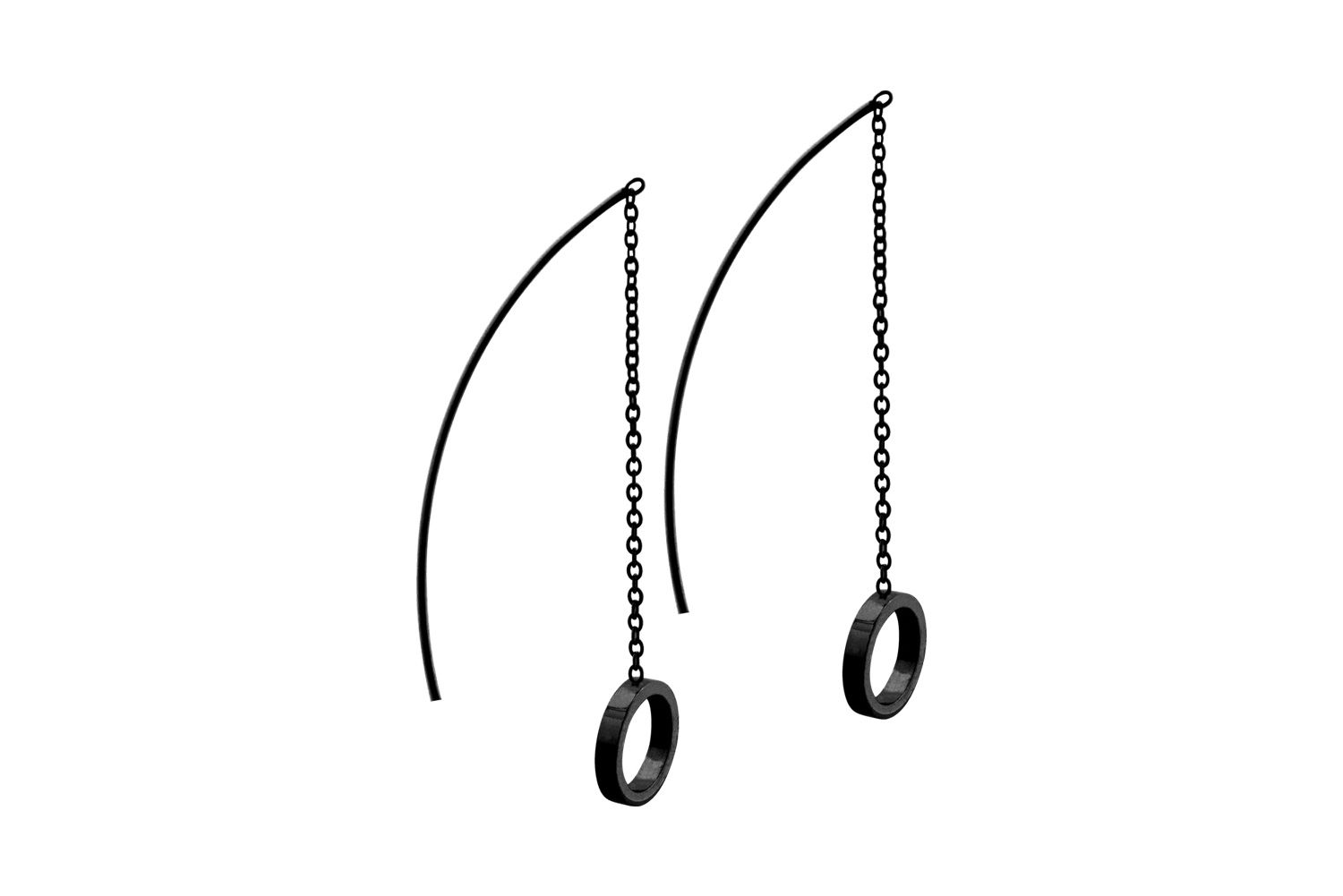 Surgical steel earrings chain CIRCLE ++SALE++
