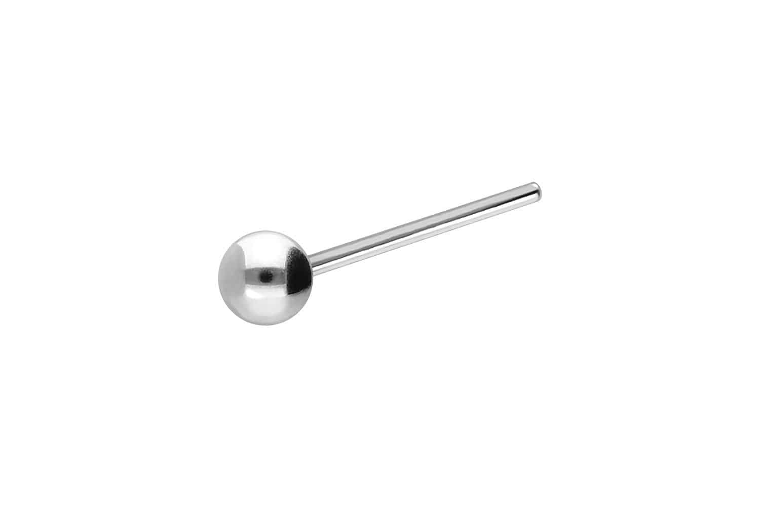 925 silver nose stud BALL - bendable