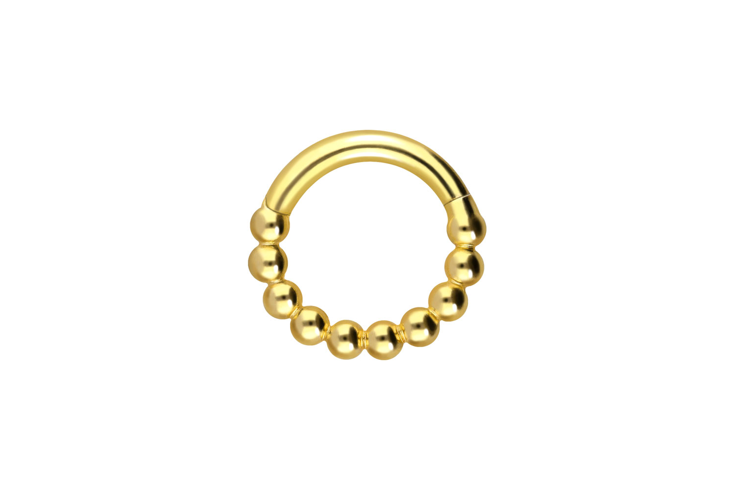 18 Karat Gold Segmentring Clicker KUGELN