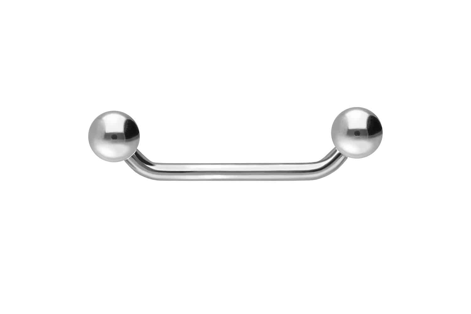 Titanium surface barbell (45 degree) with balls