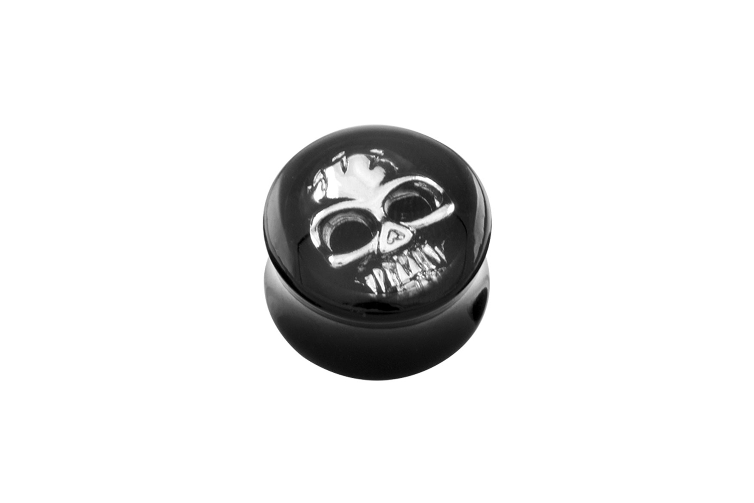 Acryl Double Flared Plug 3D TOTENKOPF ++SALE++