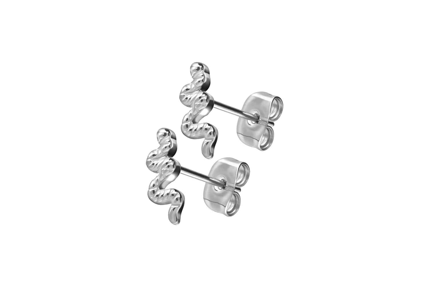 Titanium ear studs SNAKE