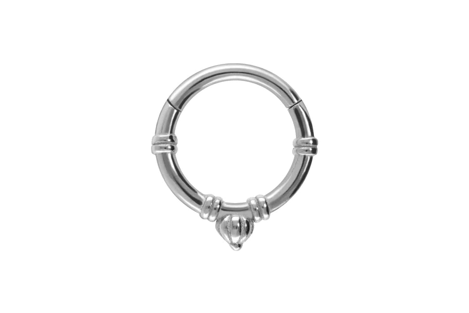 Surgical steel segment ring clicker RETRO DESIGN