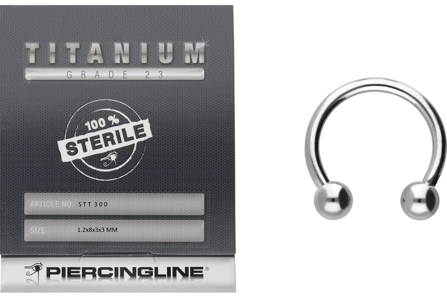 Sterile titanium circular barbell