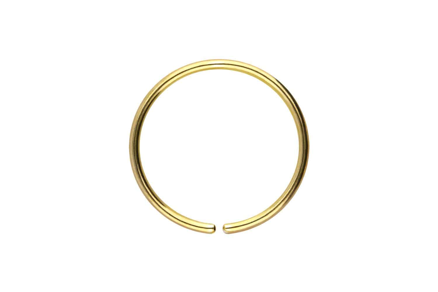 18 Karat Gold O-Ring - biegbar