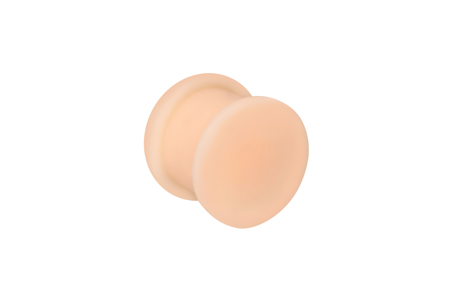 Silicone flat flared plug SKIN-COLORED ++SALE++