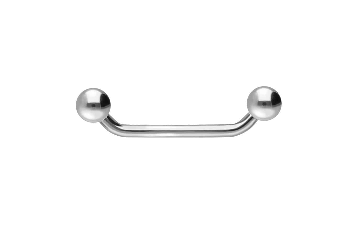 Titanium surface barbell (45 degree) with balls