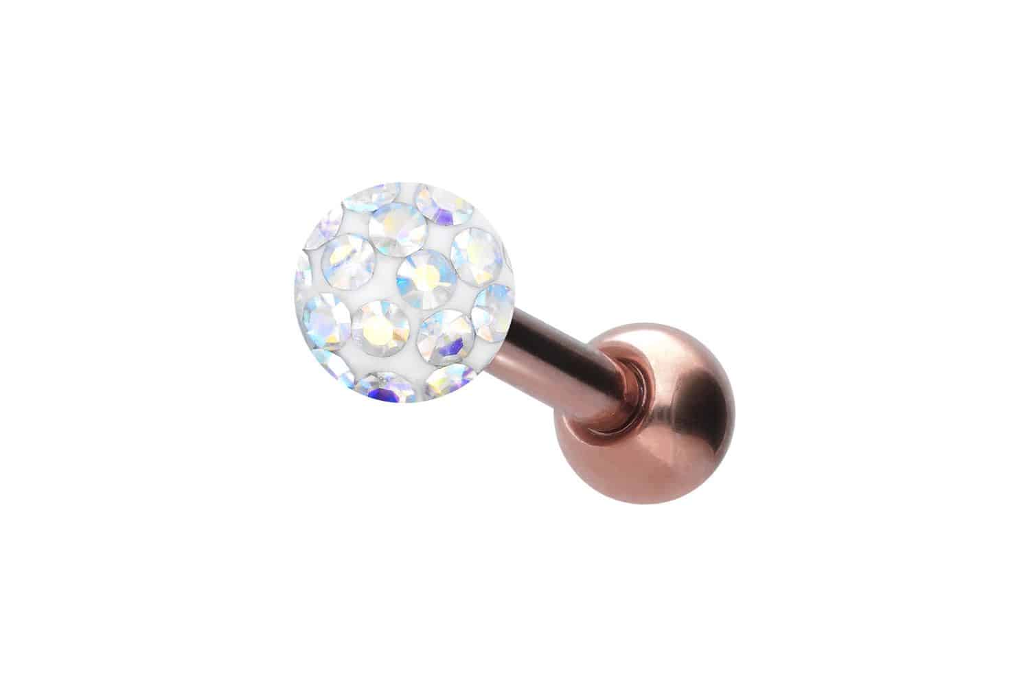 Titanium ear piercing EPOXY BALL