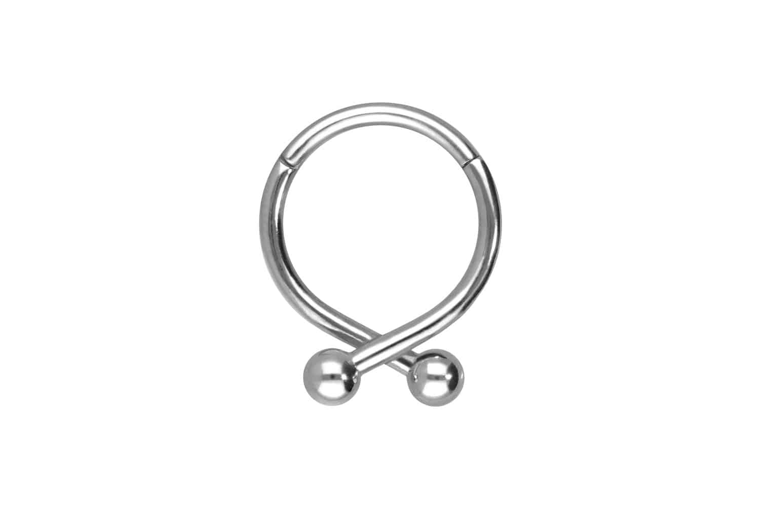 Surgical steel segment ring clicker 2 BALLS