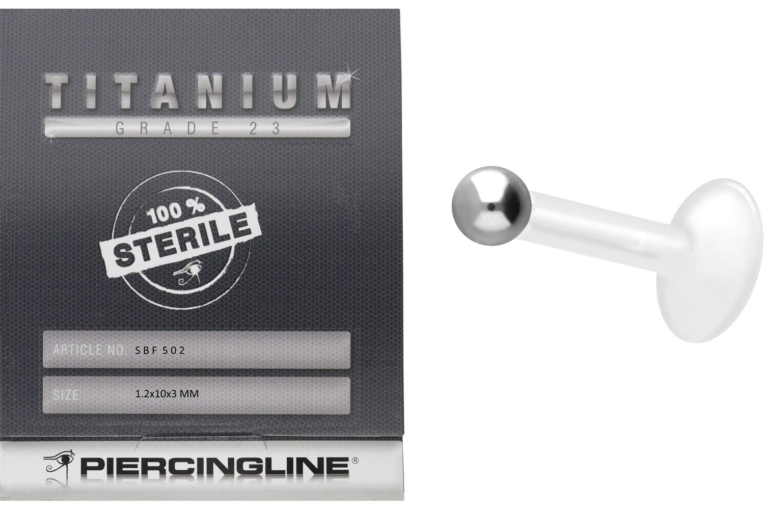 Sterilisiertes PMFK Labret + TITAN-KUGEL