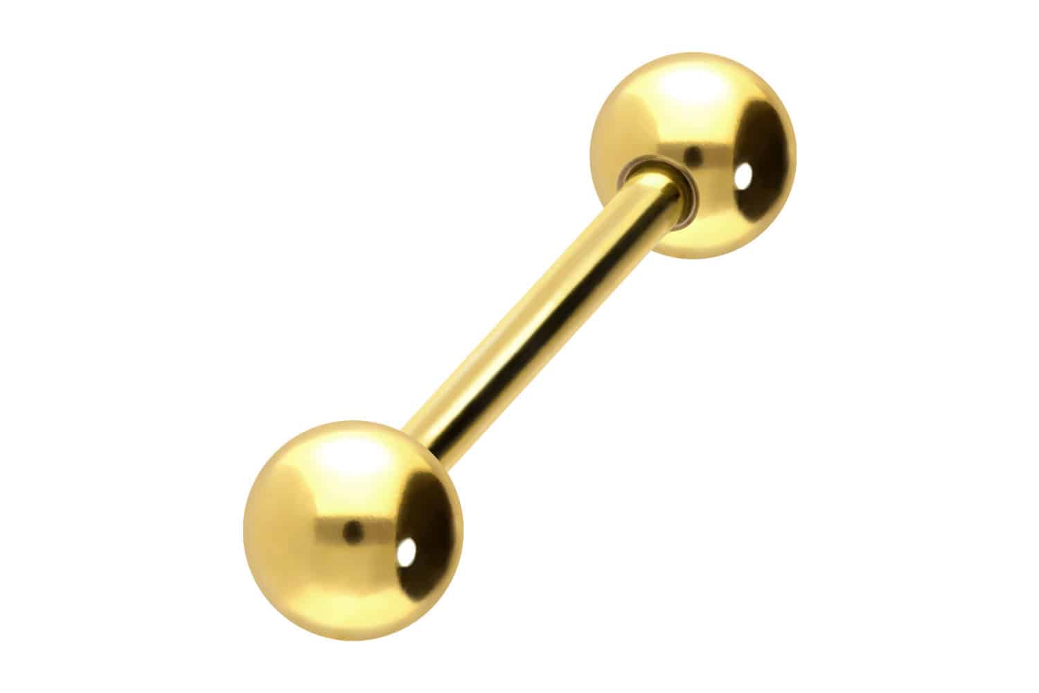 18 Karat Gold Barbell