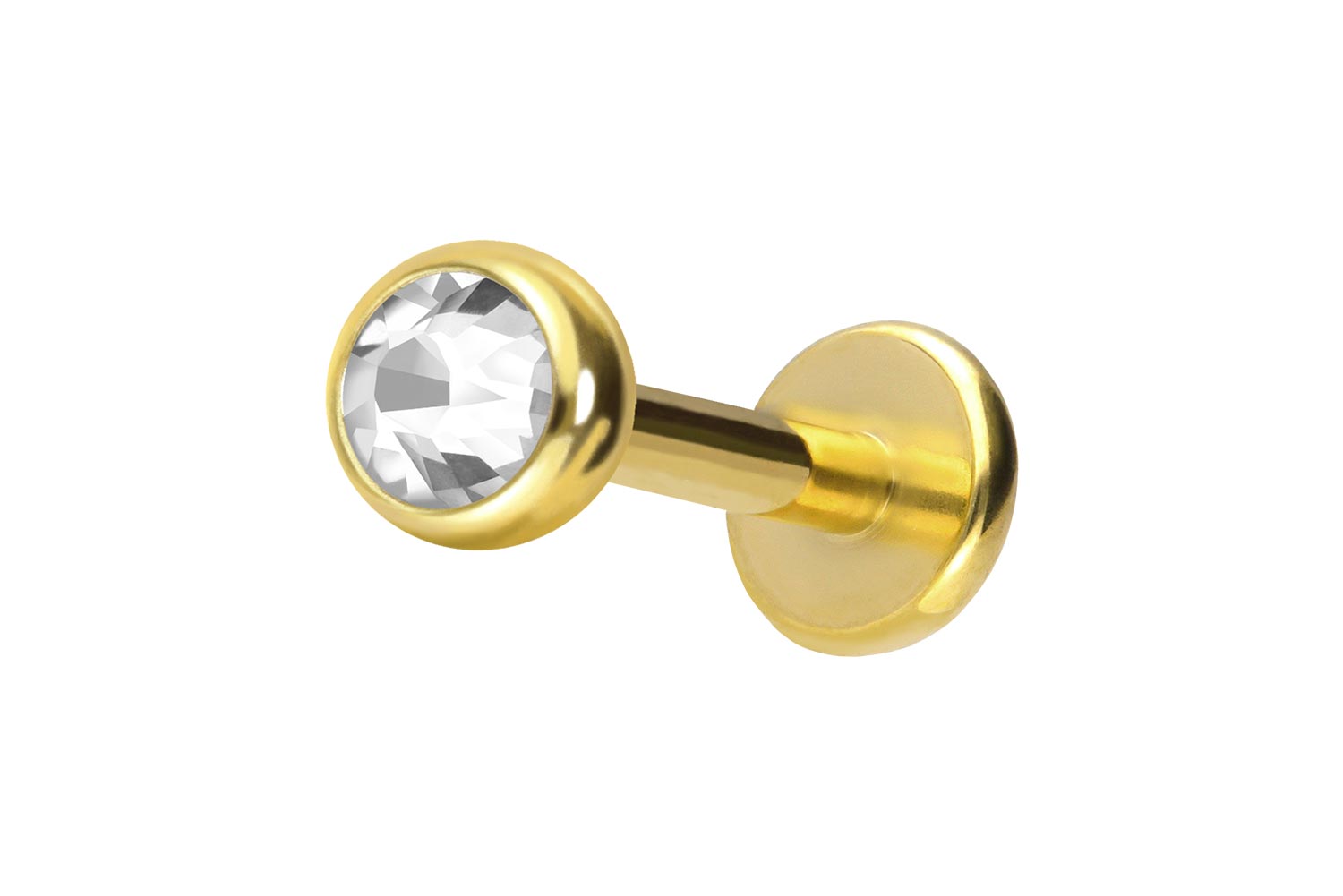 18 Karat Gold Labret KRISTALL