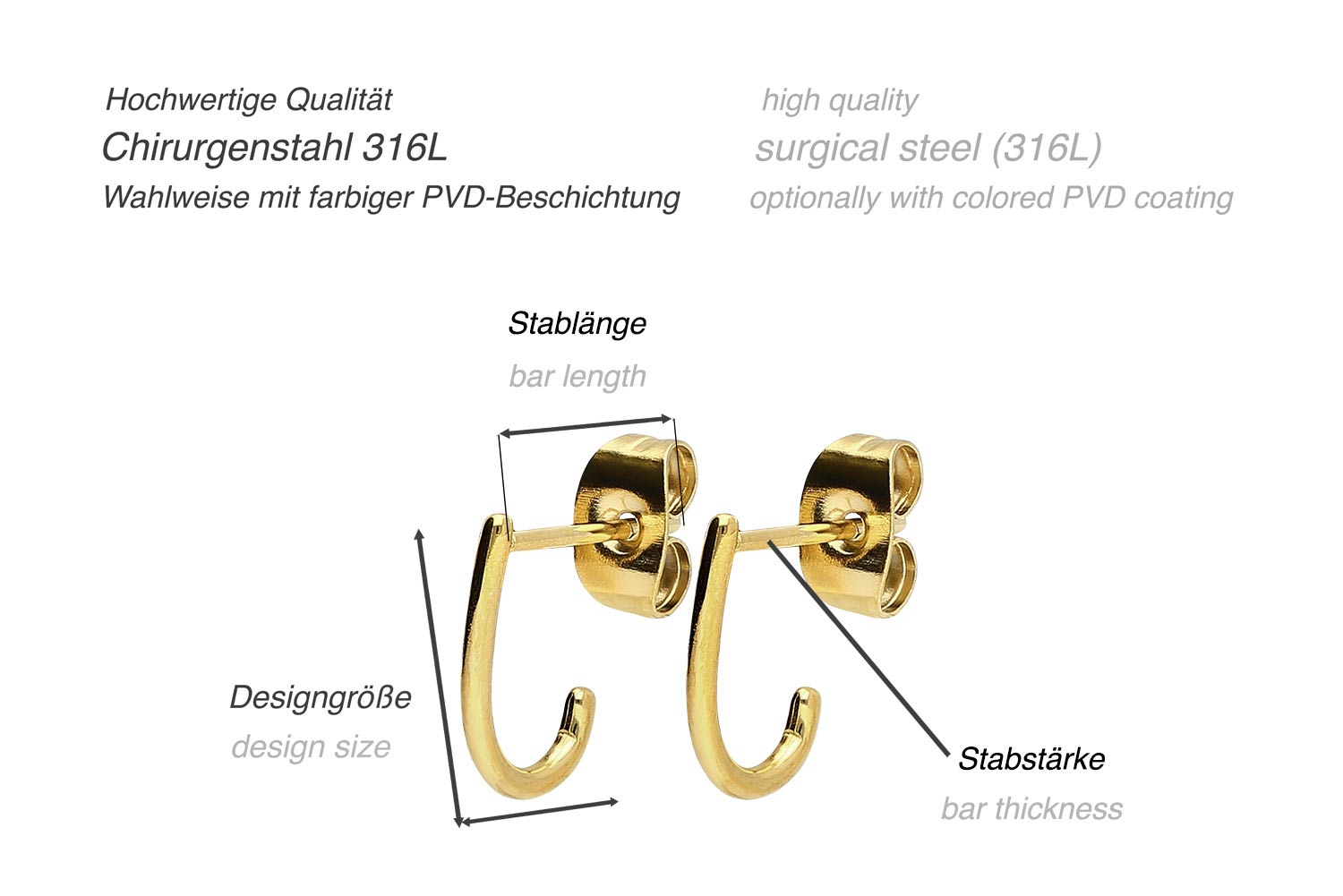 Surgical steel ear studs ROUND DESIGN ++SALE++