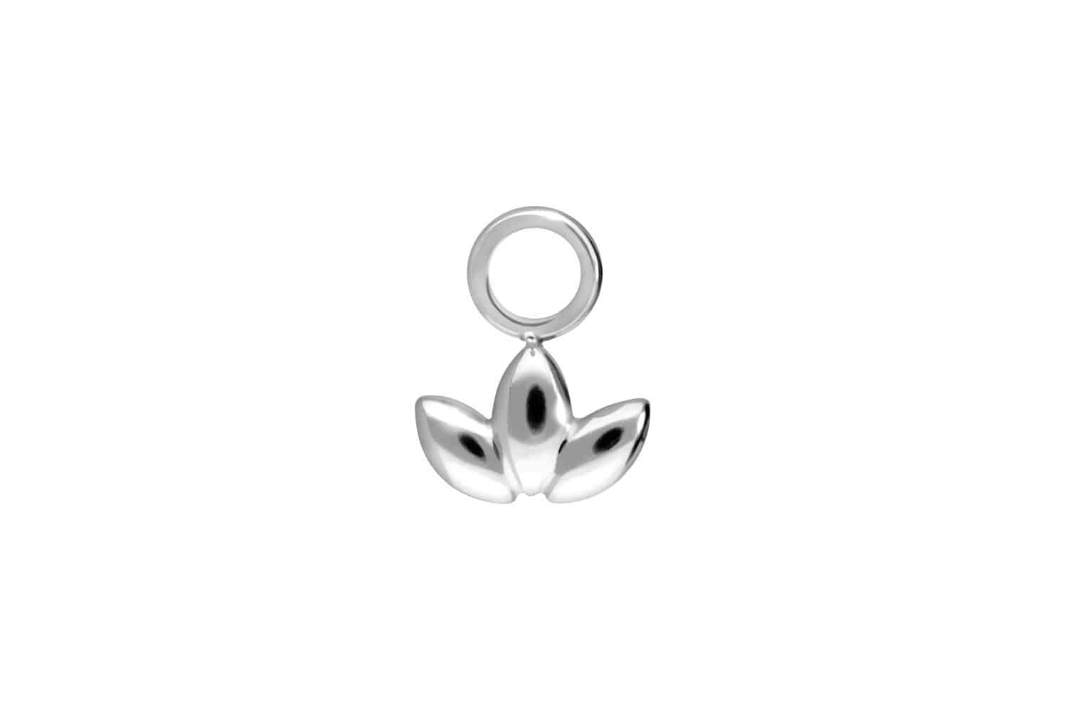 Surgical steel pendant for clickers LOTUS BLOSSOM