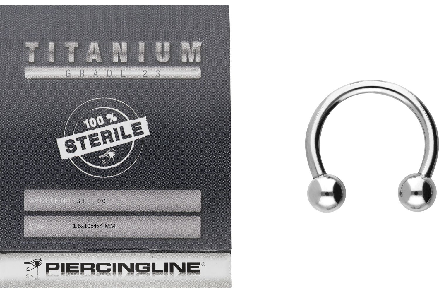 Sterile titanium circular barbell