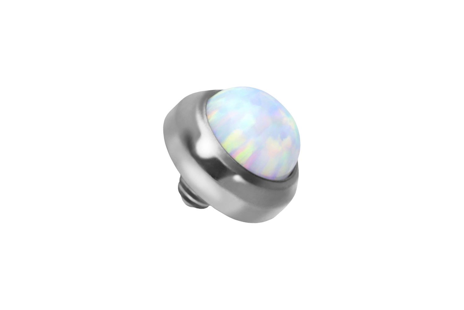 Titanium dermal anchor attachment DISC + SYNTHETIC OPAL