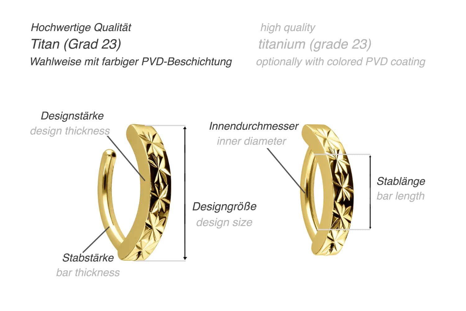 Titan Bauchnabelclicker BOGEN + DESIGN