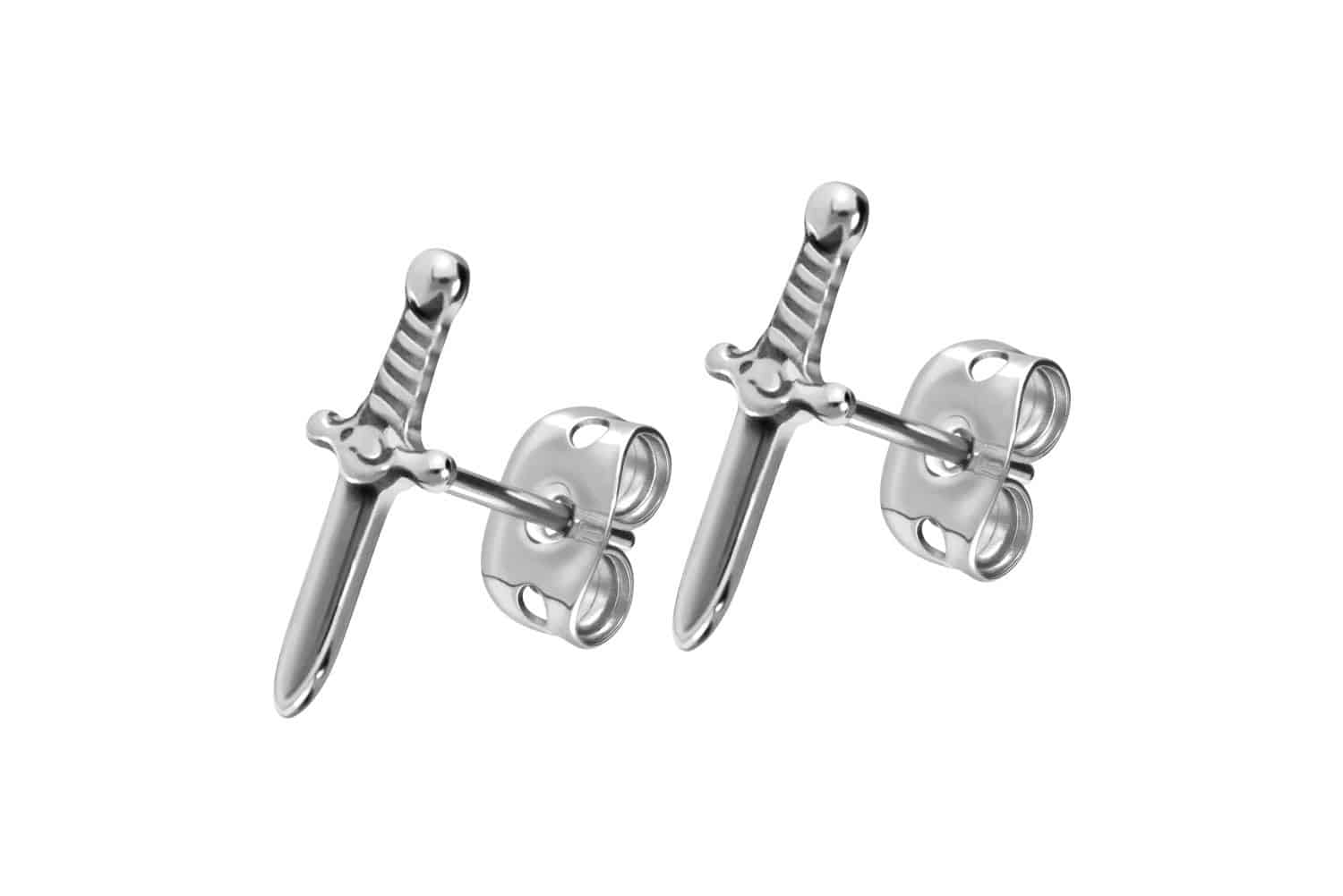 Titanium ear studs SWORD