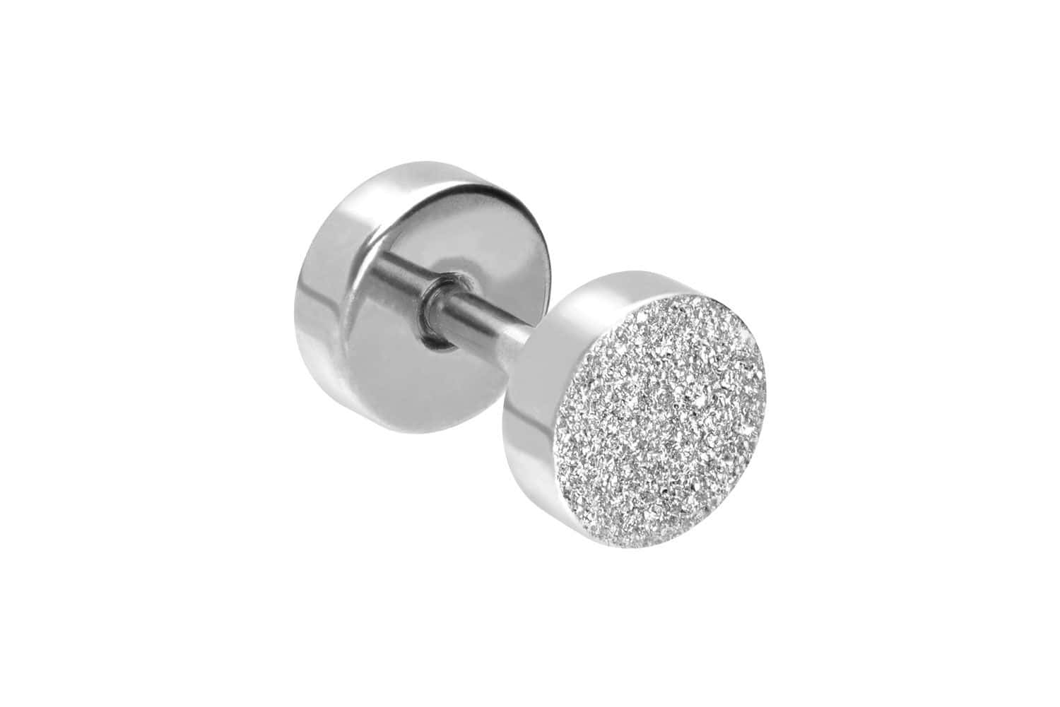 Surgical steel fake plug DIAMOND LOOK