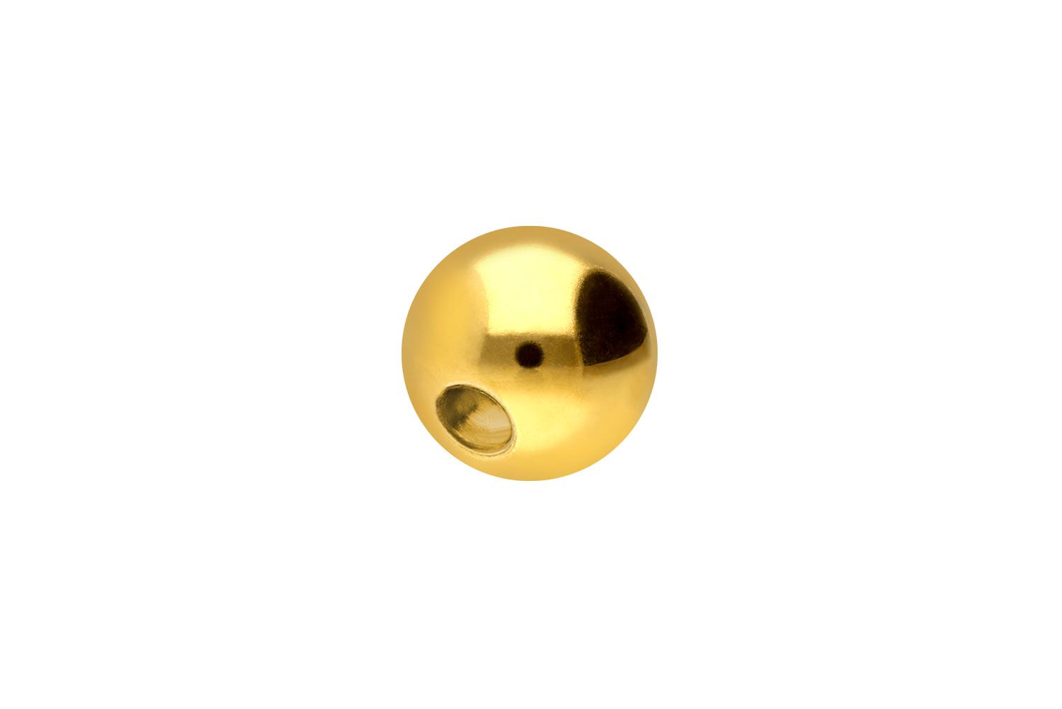 18 carat gold clip-in ball