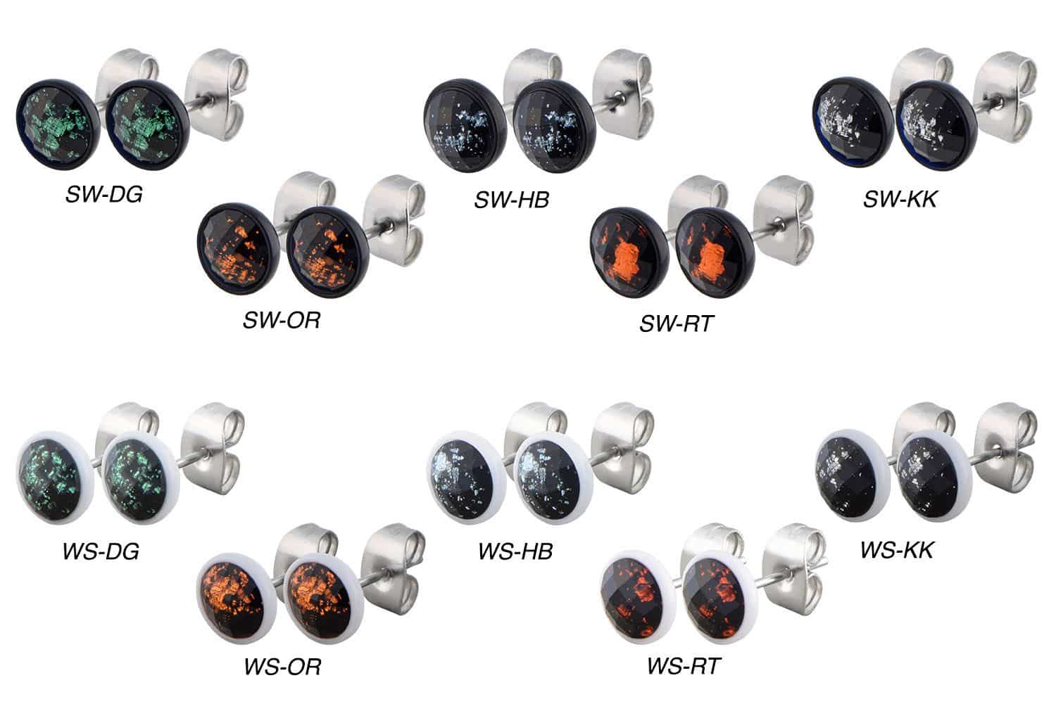 Surgical steel era studs CRYSTAL ++SALE++