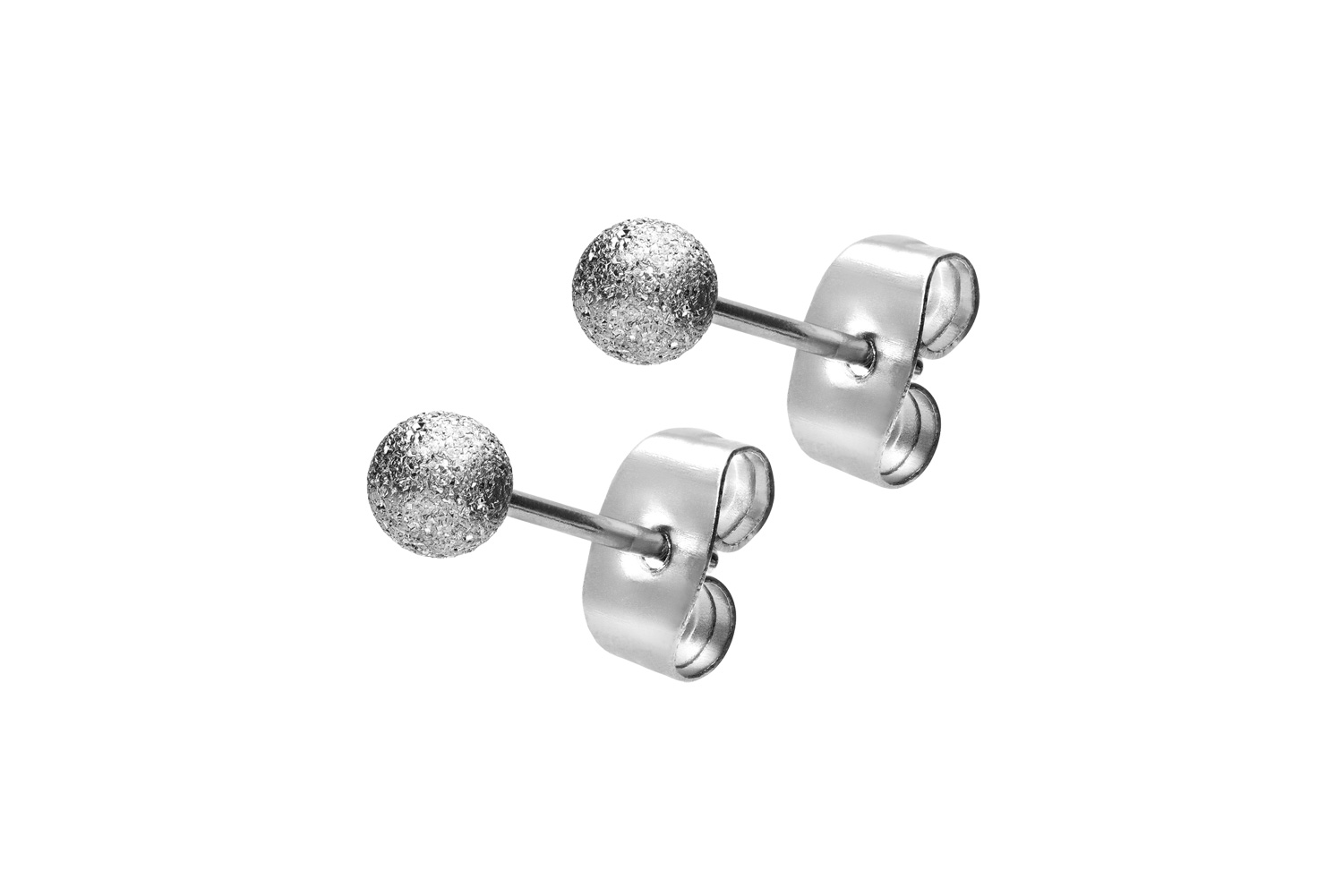 Surgical steel ear studs DIAMOND LOOK