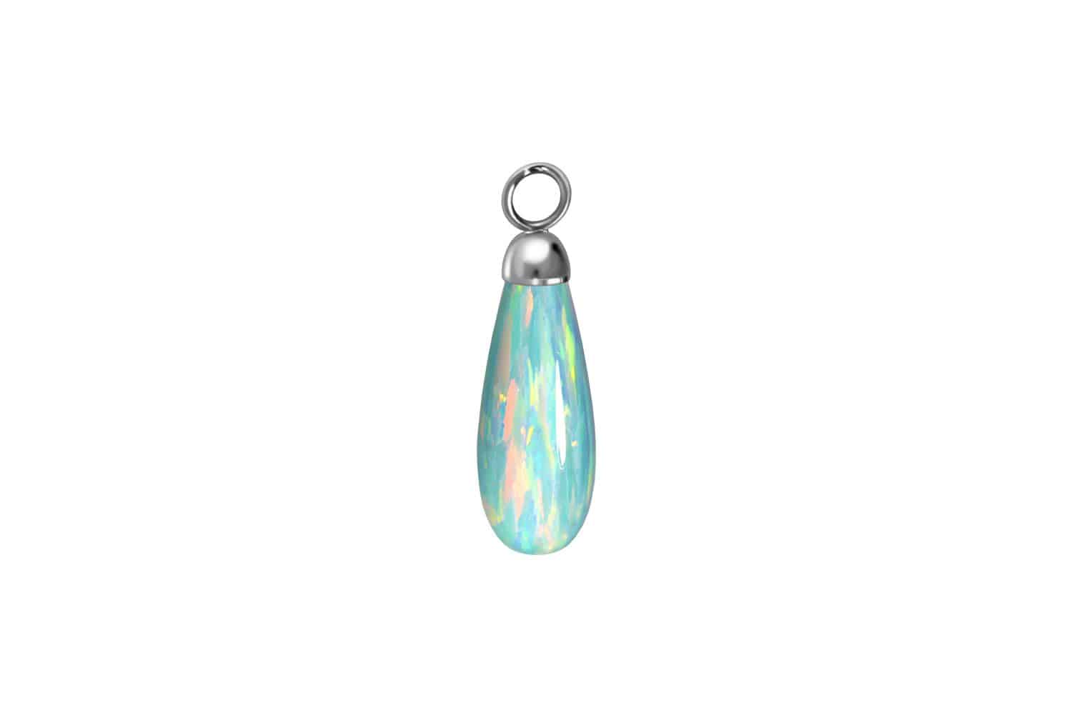 Synthetic opal pendant for clickers DROP