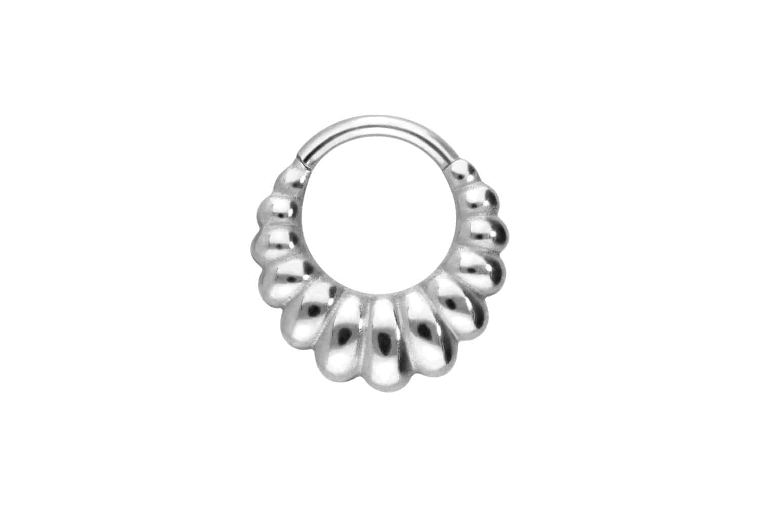 Titanium segment ring clicker SHELL DESIGN