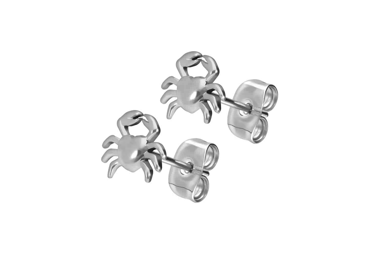 Titanium ear studs CRAB