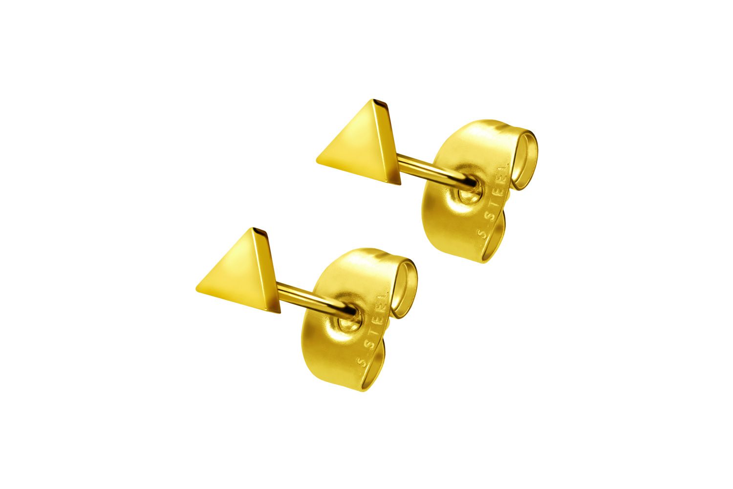 Surgical steel ear studs TRIANGLE