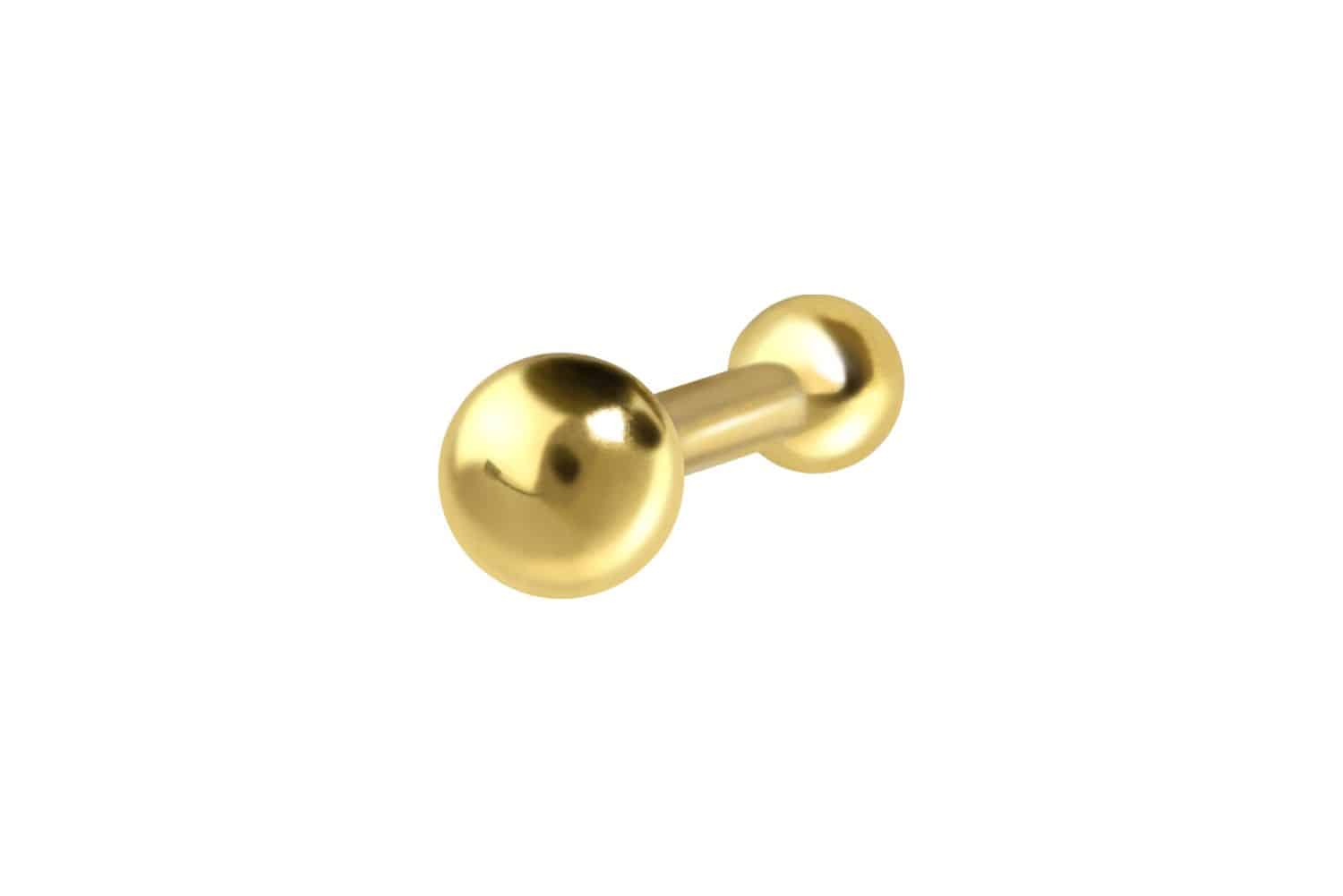 18 Karat Gold Nasenstecker Pin 1,5 mm KUGEL