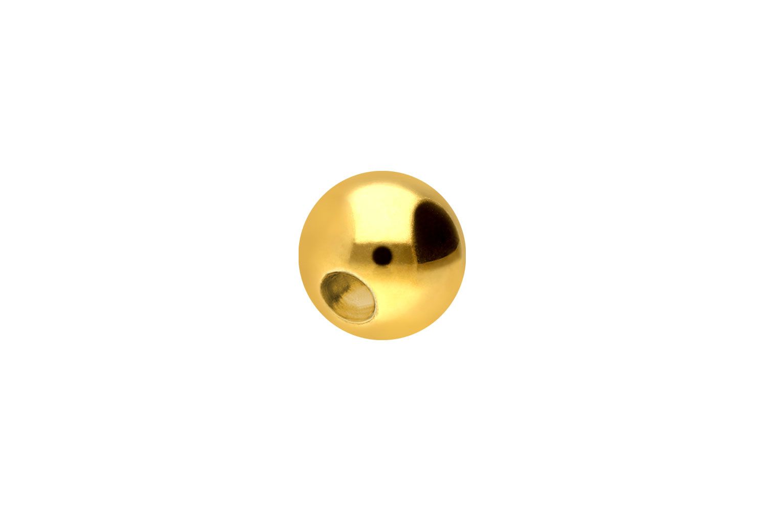 18 carat gold clip-in ball