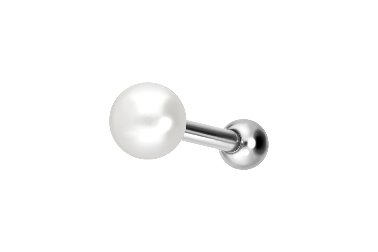 Titanum ear piercing with internal thread SYNTHETIC PEARL