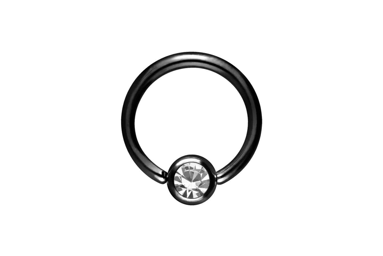 Titanium ball closure ring CRYSTAL