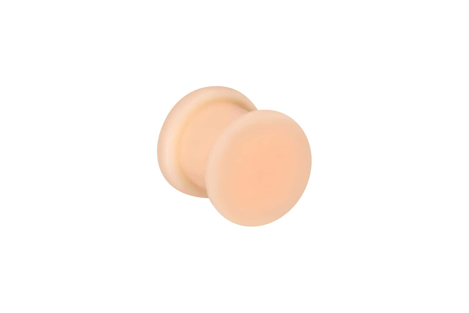 Silicone flat flared plug SKIN-COLORED ++SALE++