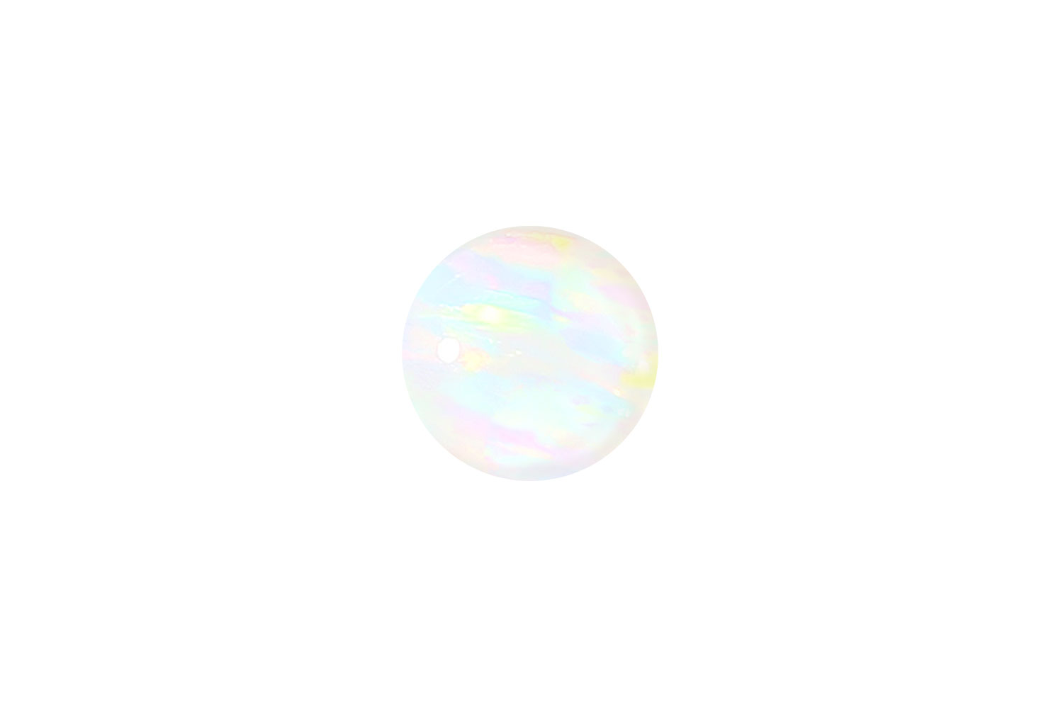 Synthetic opal clip-in ball