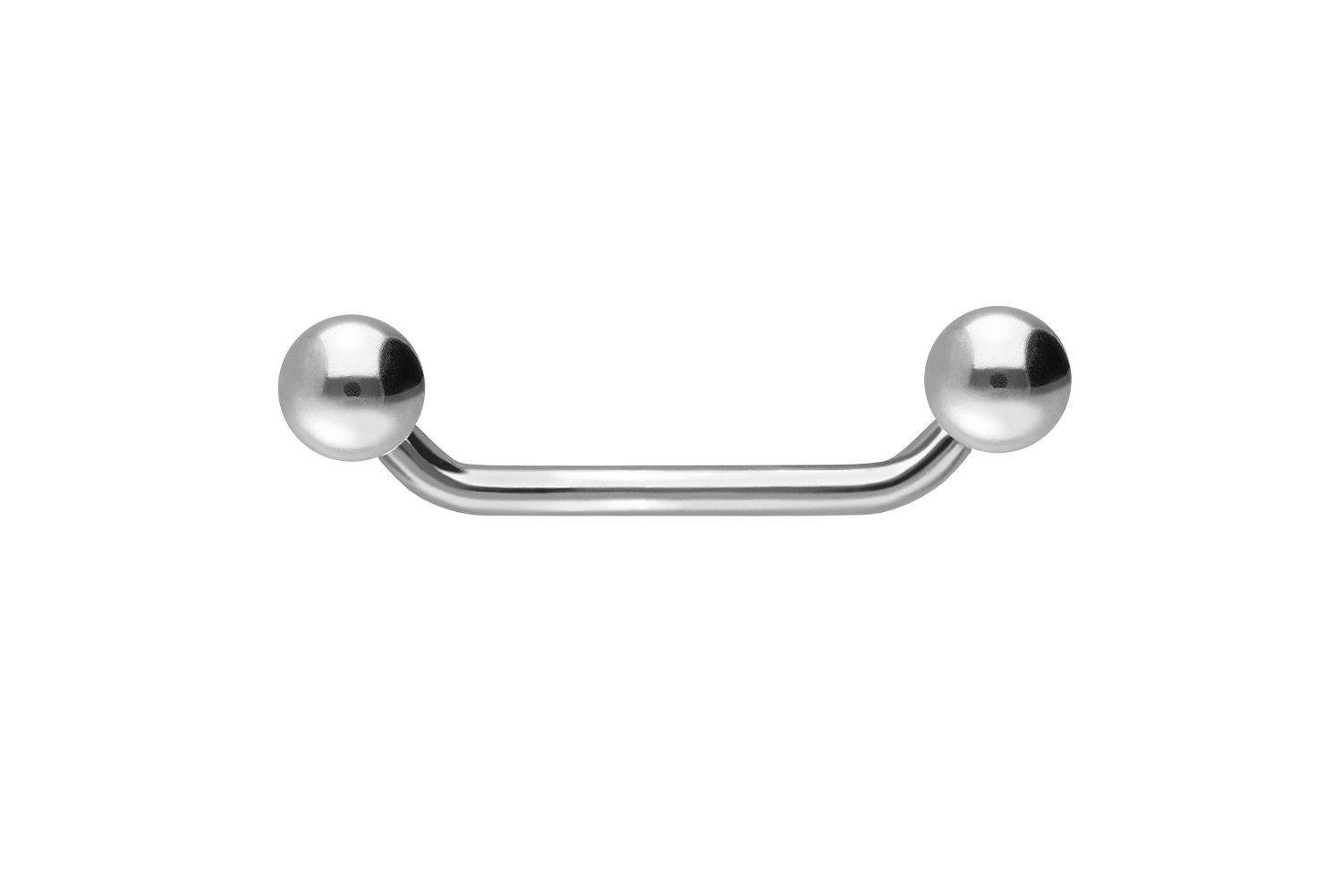 Titanium surface barbell (45 degree) with balls
