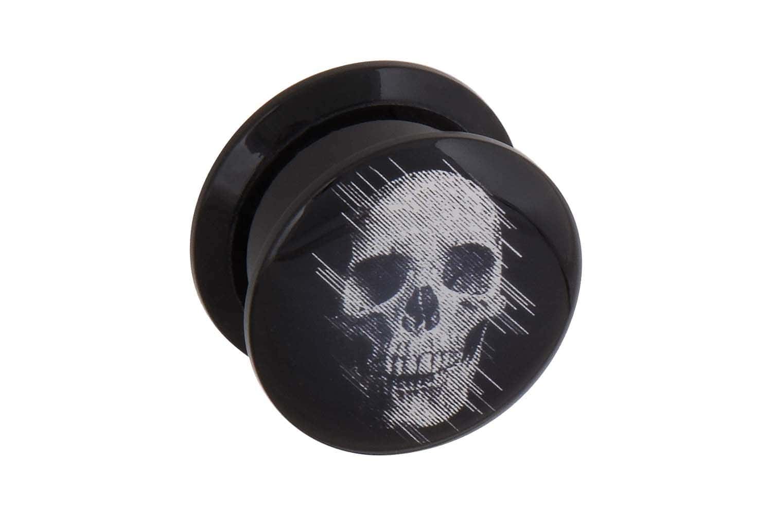 Acrylic plug SKULL ++SALE++